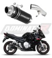 échappement silencieux DOMINATOR GP1 noir compatible avec la moto Suzuki GSXF 650 2007  2016 6