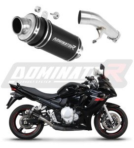 Suzuki GSXF 650 2007 - 2016 Pot d'échappement Silencieux GP1 NOIR + dB killer medium