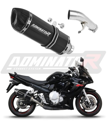 échappement silencieux DOMINATOR HP1 noir compatible avec la moto Suzuki GSXF 650 2007  2016 6