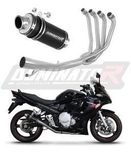 Suzuki GSXF 650 2007 - 2016 Ligne complète d'échappement Collecteur Silencieux GP1 NOIR + dB killer
