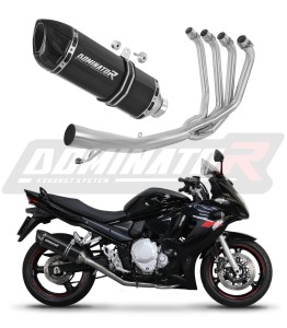 Suzuki GSXF 650 2007 - 2016 Ligne complète d'échappement Collecteur Silencieux HP1 NOIR + dB killer