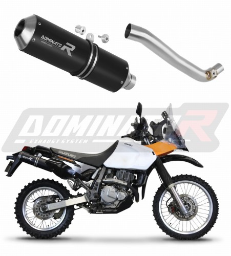 Suzuki DR 650SE 1997 - 2009 EXHAUST Muffler Auspuff Sportauspuff Silencer Muffler Echappement Silencieux Scarico Scarichi Marmitta Escape Wydech Tłumik MX BLACK DOMINATOR EXHAUST SYSTEM x
