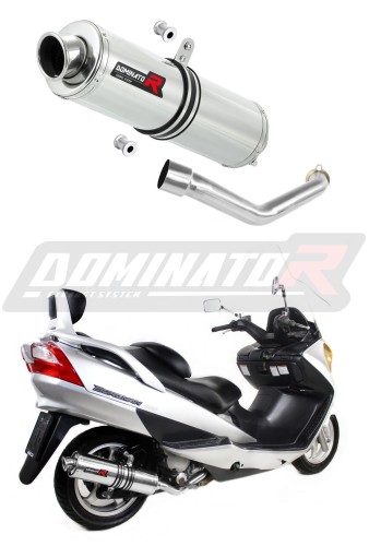 exhaust muffler DOMINATOR ROUND fits to Suzuki BURGMAN 400 2003  2006 5