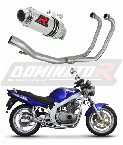 complete exhaust system with muffler DOMINATOR Full System GP1 fits to Suzuki GS 500F 2004  2014 7