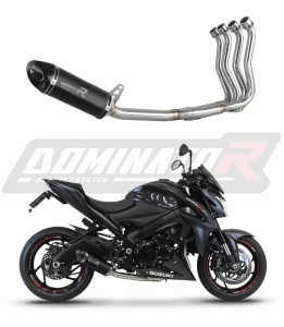 Suzuki GSX-S 1000 / F 2015 - 2020 Low Level Ligne complète d'échappement Collecteur Silencieux HP8 NOIR + dB killer medium