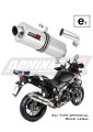 exhaust muffler DOMINATOR homologated road legal OVAL fits to DL 1000 VSTROM 2017  2020 5