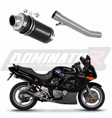 exhaust muffler DOMINATOR GP1 BLACK fits to Suzuki GSXF 750 1998  2006 6