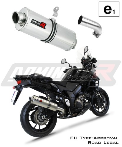 échappement silencieux DOMINATOR homologué ovale compatible avec la moto Suzuki DL 1050 VStrom / XT 2020  2024 7
