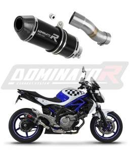 Suzuki SFV 650 GLADIUS 2009 - 2015 Pot d'échappement Silencieux HP3 NOIR + dB killer medium