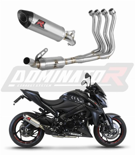 complete exhaust system with muffler DOMINATOR Full System HP8 fits to Suzuki GSXS 1000 / F 2015  2020 6