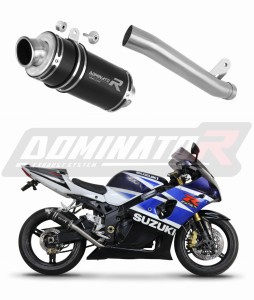 Suzuki GSXR 1000 K1 - K4 2001 - 2004 Pot d'échappement Silencieux Slip-on GP1 NOIR + dB killer medium