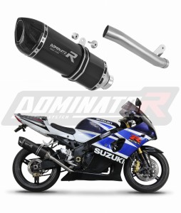 Suzuki GSXR 1000 K1 - K4 2001 - 2004 Pot d'échappement Silencieux Slip-on HP1 NOIR + dB killer medium