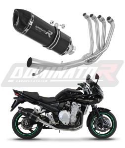 Suzuki GSF 650 BANDIT N / S 2007 - 2016 Ligne complète d'échappement Collecteur Silencieux HP1 NOIR + dB killer medium