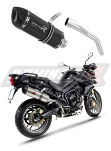 Triumph TIGER 800 XC XR 2011 - 2014 Pot d'échappement Silencieux HP1 NOIR + dB killer medium