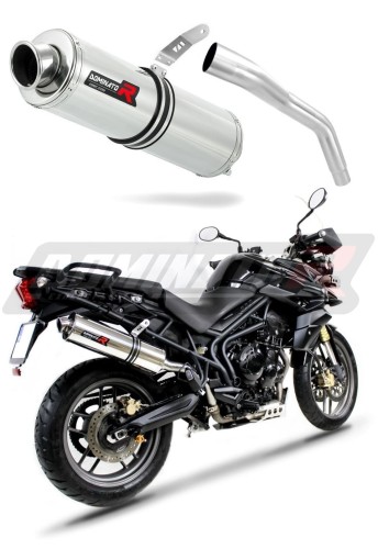 exhaust muffler DOMINATOR ROUND fits to Triumph TIGER 800 XC XR 2015  2017 6
