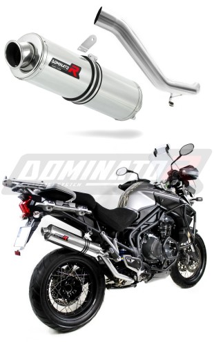 échappement silencieux DOMINATOR rond compatible avec la moto Triumph TIGER EXPLORER 1200 2012  2015 5