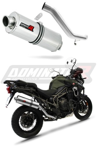 wydech tłumik DOMINATOR Owalny pasujący do motocykla Triumph TIGER EXPLORER 1200 XC XR 2016 - 2017 6