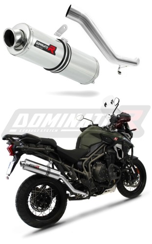 exhaust muffler DOMINATOR ROUND fits to Triumph TIGER EXPLORER 1200 XC XR 2016  2017 6