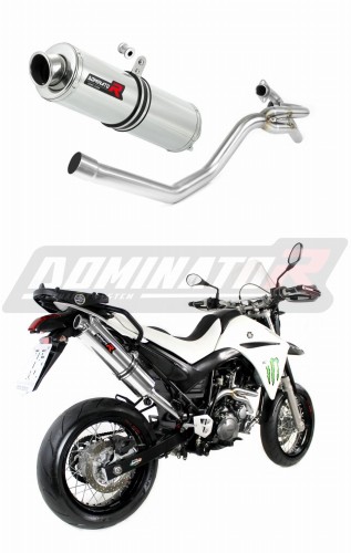 XT 660 R EXHAUST Yamaha Muffler Auspuff Sportauspuff Silencer Echappement Silencieux Scarico Scarichi Escape Wydech Tłumik + manifold collector  ROUND 2004 - 2014 DOMINATOR  x