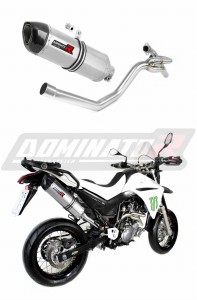 Yamaha XT 660 X 2004 - 2016 collecteur latéral 2 en 1 Pot d'échappement HP1 + dB killer medium