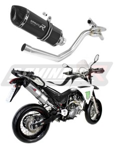 Yamaha XT 660 X 2004 - 2016 collecteur latéral 2 en 1 Pot d'échappement HP1 NOIR + dB killer medium