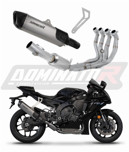 kompletny układ wydechowy z tłumikiem DOMINATOR Full System Tytanowy HP6 pasujący do motocykla Yamaha YZF R1 1000 RN49 2017 - 2019 6
