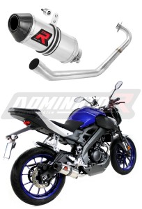 Yamaha MT 125 2014 - 2019 Ligne complète d'échappement Collecteur Silencieux HP3 + dB killer medium
