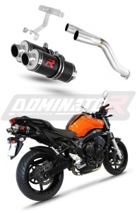 Yamaha FZ6 FAZER 600 S2 2006 - 2010 Exhaust Silencer Muffler GP1 BLACK + dB killer medium