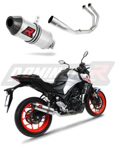 Yamaha MT 03 2017 - 2019 Ligne complète d'échappement Collecteur Silencieux HP3 + dB killer medium