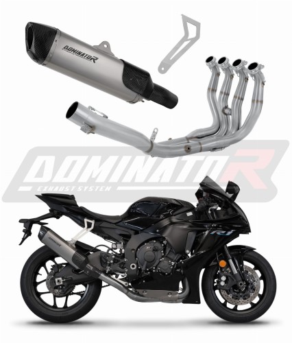 système d’échappement complet avec silencieux DOMINATOR Full System Race HP6 titane compatible avec la moto YZF R1 1000 RN65 2020  2022 6