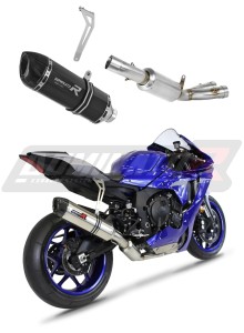 Yamaha YZF R1 1000 RN65 2020 - 2024 RACE Ligne complète d'échappement Silencieux HP1 NOIR + dB killer medium