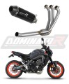 Yamaha MT 09 2021 - 2022 Full  Exhaust System Muffler Auspuff Sportauspuff Silencer Echappement Silencieux Scarico Scarichi Escape Collector Manifold Wydech Tłumik  HP3 BLACK Low Level  DOMINATOR EXHAUST SYSTEM x