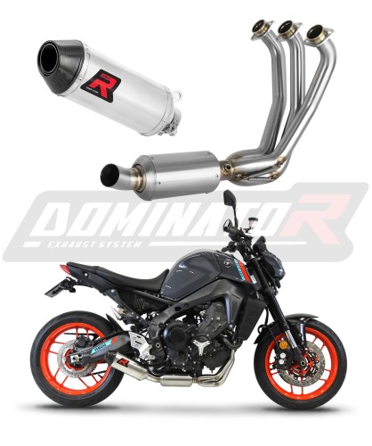 MT-09 2021 - 2022 EXHAUST Yamaha Full System EX Muffler Auspuff Sportauspuff Silencer Echappement Silencieux Scarico Scarichi Escape Collector Manifold Wydech Tłumik HP3 DOMINATOR x