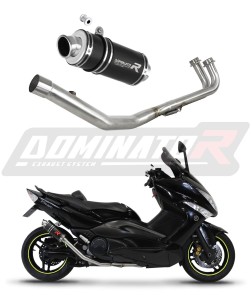 Yamaha T-MAX 500 2008 - 2011 Ligne complète d'échappement Collecteur Silencieux GP1 NOIR + dB killer medium