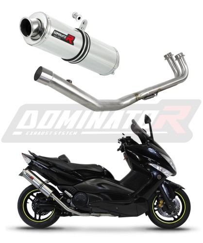 kompletny układ wydechowy z tłumikiem DOMINATOR Full System Okrągły pasujący do motocykla Yamaha T-MAX 500 2008 - 2011 6