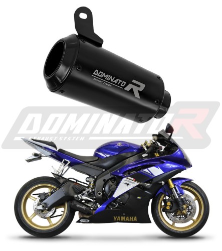 échappement silencieux DOMINATOR GPS noir compatible avec la moto Yamaha YZF R6 2006  2016 6