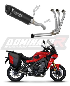 Yamaha Tracer 9 / GT 2021 - 2024 Ligne complète d'échappement Collecteur Silencieux HP6 NOIR + dB killer medium