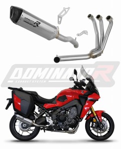 Yamaha Tracer 9 / GT 2021 - 2024 Ligne complète d'échappement Collecteur Silencieux Titane HP6 + dB killer medium