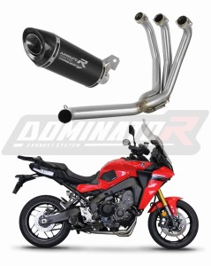 Yamaha Tracer 9 / GT 2021 - 2024 Ligne complète d'échappement Collecteur Silencieux HP8 NOIR + dB killer medium