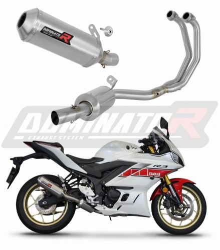 kompletny układ wydechowy z tłumikiem DOMINATOR Full System OV G2 pasujący do motocykla Yamaha YZF-R3 2019 - 2024 6