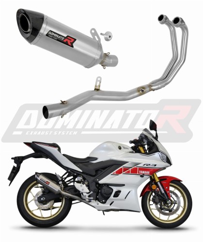 système d’échappement complet avec silencieux DOMINATOR Full System HP8 compatible avec la moto Yamaha YZFR3 2019  2024 6
