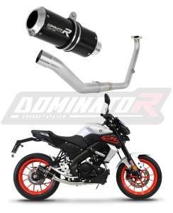 Yamaha MT 125 2021 - 2024 Ligne complète d'échappement Collecteur Silencieux GP NOIR + dB killer medium