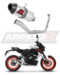 Yamaha MT 125 2021 - 2024 Ligne complète d'échappement Collecteur Silencieux HP3 + dB killer medium