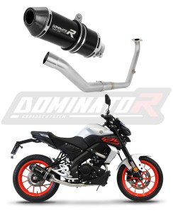Yamaha MT 125 2021 - 2024 Ligne complète d'échappement Collecteur Silencieux HP3 NOIR + dB killer medium