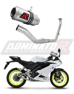 Yamaha YZF R125 2021 - 2024 Ligne complète d'échappement Collecteur Silencieux GP + dB killer medium