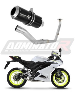 Yamaha YZF R125 2021 - 2024 Ligne complète d'échappement Collecteur Silencieux GP NOIR + dB killer medium