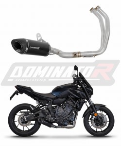 Yamaha MT 07 2021 - 2024 Ligne complète d'échappement Collecteur Silencieux HP8 NOIR + dB killer