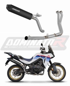 Honda XL 750 TRANSALP 2023 Ligne complète d'échappement Collecteur Silencieux MX2 NOIR + dB killer