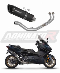 Yamaha XP 560 T-MAX 2020 - 2024 Ligne complète d'échappement Collecteur Silencieux HP6 NOIR + dB killer