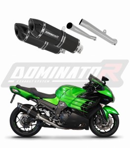 KAWASAKI ZZR 1400 2012 - 2023 Pot d'échappement Silencieux HP5 NOIR + dB killer